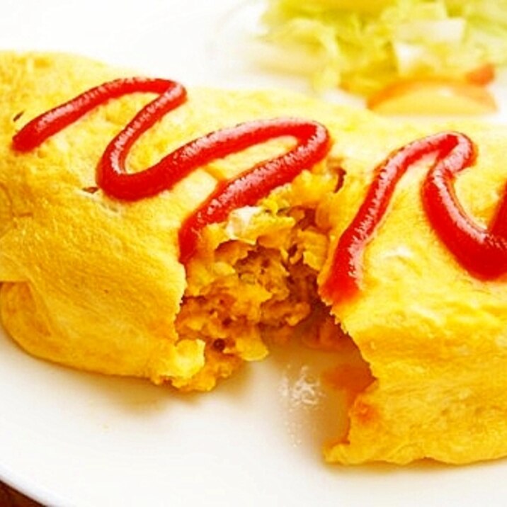 南瓜コロッケの具包みオムレツ!